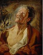 Jacob Jordaens Portrait of Abraham Grapheus as Job oil painting reproduction